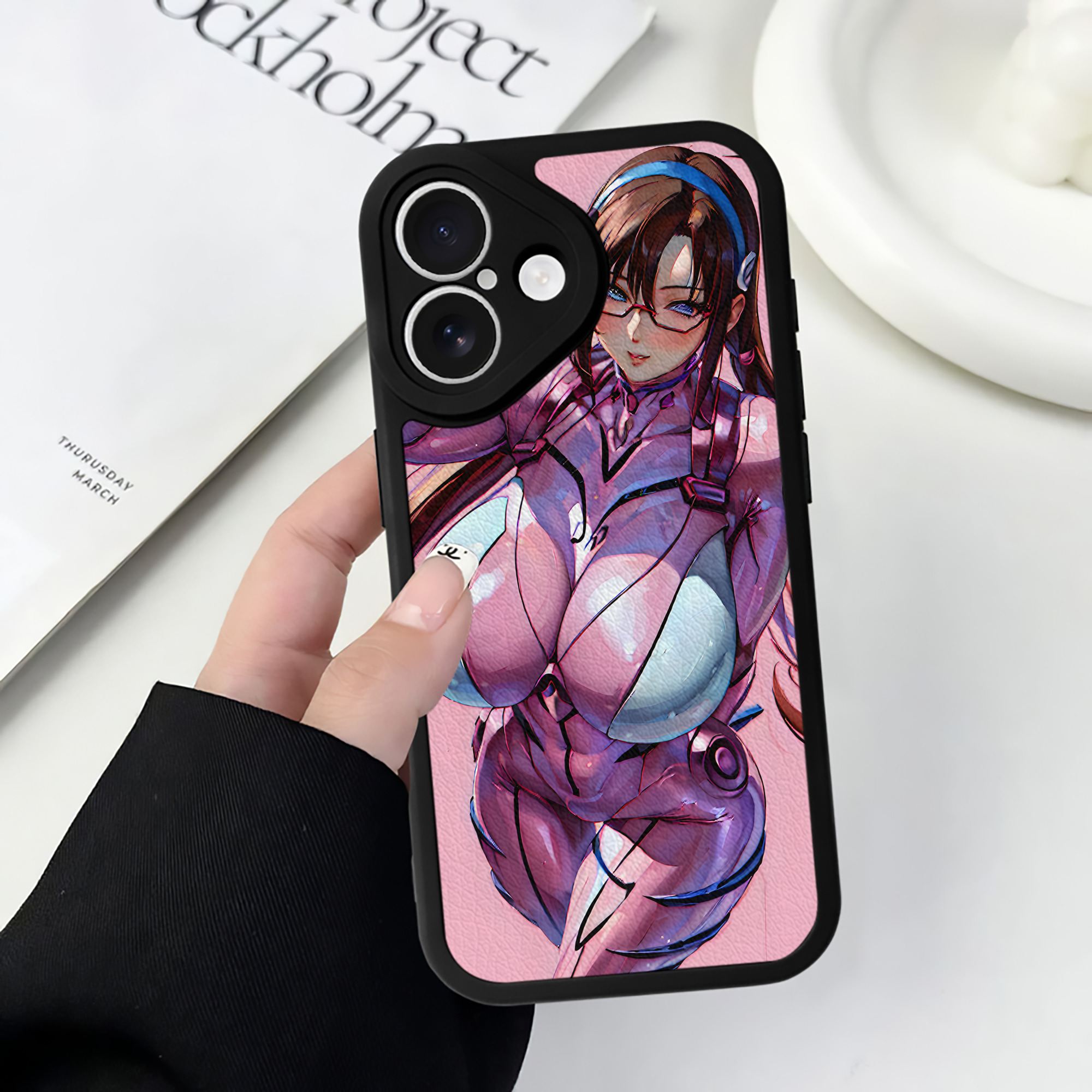 （画像用） EVA 新世紀エヴァンゲリオン 【iPhone 16シリーズ対応】シリコンスマホケース（レザー調） 材質：シリコン